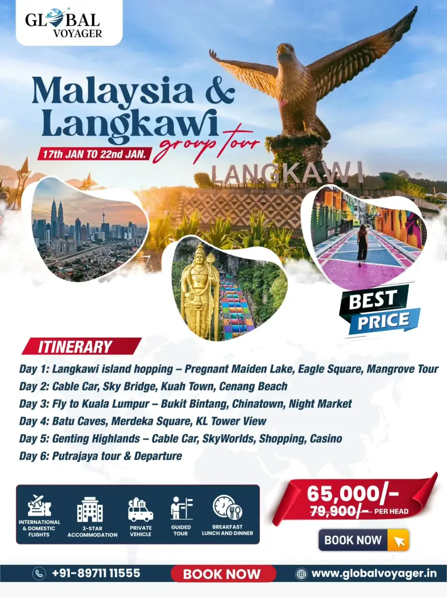 Tour flyer designed for Global Voyager