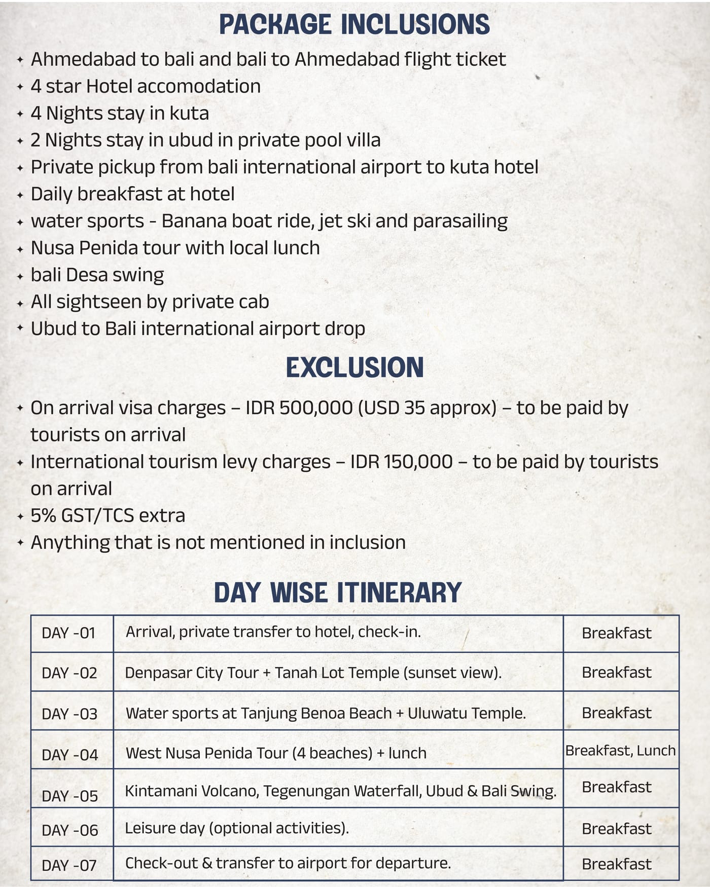 Suryaman Holidays — Bali